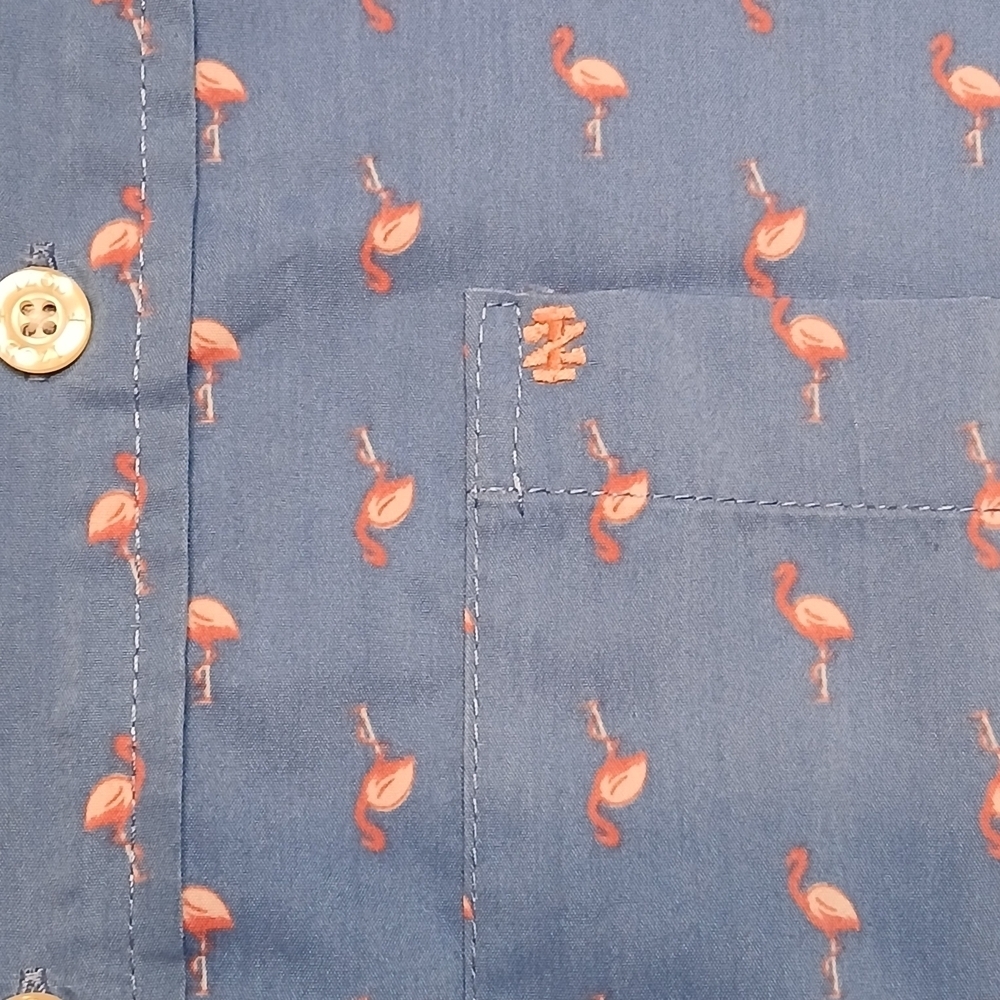 IZOD Flamingo Button Down Shirt - Picture 5 of 7